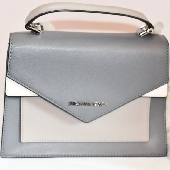 NEW Michael Kors Ludlow Medium Satchel – Heather Grey Multi – Leather Handbag – - Picture 1 of 11